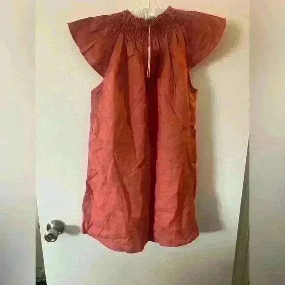 Wilfred women’s dress size XS Organic Linen Warm Siena Red NWT - Picture 3 of 5